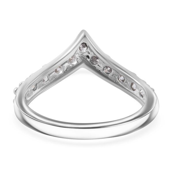 Moissanit Ring 925 Silber rhodiniert (Gr&ouml;&szlig;e 16.00) ca. 0,68 ct image number 4