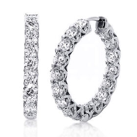 Zirkonia Creolen - 8 ct.