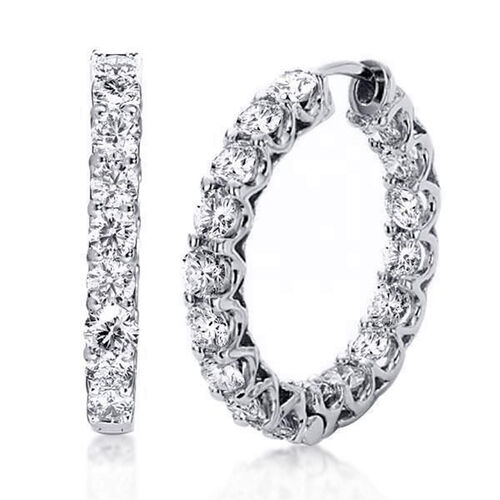 Zirkonia Creolen - 8 ct. image number 0