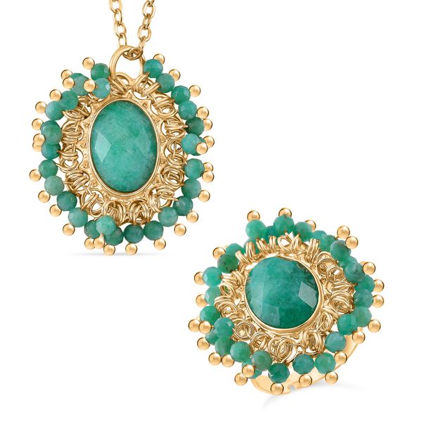 Amazonit Schmuckset - 15 ct.