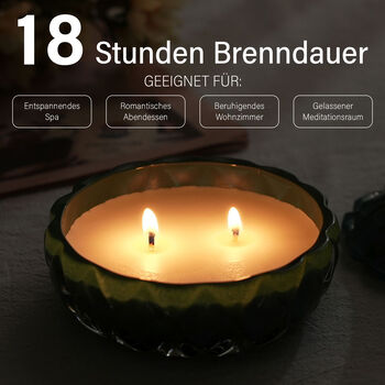 The 5th Season: Premium Kollektion Duftkerze im orientalischem Glas, 20h Brenndauer, Petrol