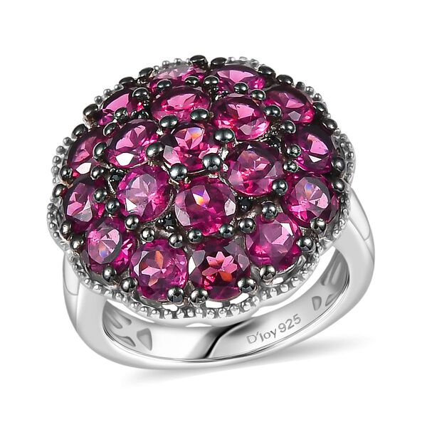 D'Joy Rhodolith Granat und schwarzer Spinell Ring - 6 ct. image number 4