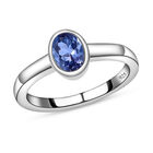 Tansanit-Ring, 925 Silber platiniert  ca. 0,73 ct image number 3