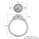 88 Facetten Moissanit Ring 925 Silber platiniert (Größe 16.00) ca. 0,29 ct image number 6