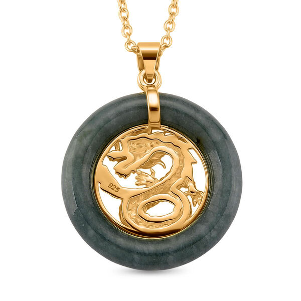 Nat&uuml;rlicher Olmek Jadeit Anh&auml;nger mit 50cm Kette - 6 ct. image number 5