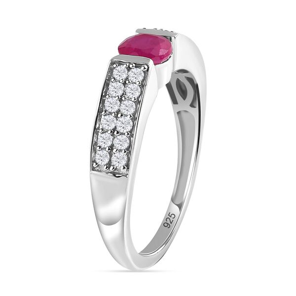 Afrikanischer Rubin und Zirkon-Ring - 1,26 ct. image number 5