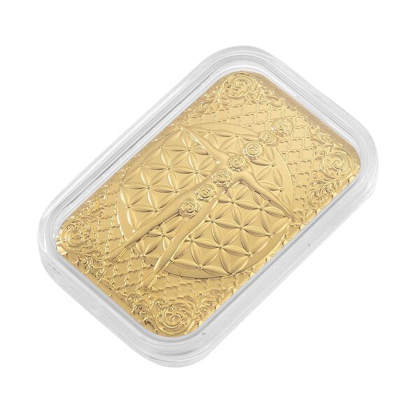 EXKLUSIVES GESCHENK 999er Goldbarren mit 7-Chakren-Motiv, 100mg image number 3