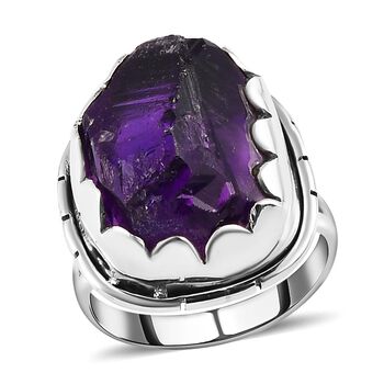 Afrikanischer Amethyst-Ring, 925 Silber  ca. 16,20 ct