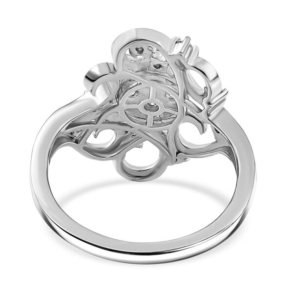 LUXURIANT DIAMOND - Lab Grown Diamant SI-GH SGL zertifiziert Ring 925 Silber rhodiniert (Gr&ouml;&szlig;e 17.00) ca. 0.50 ct image number 5