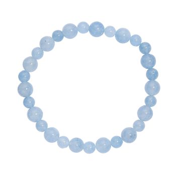 Aquamarin Armband, 19 cm - 80 ct.