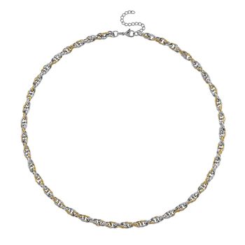 Glieder zweifarbige Halskette, 50+5 cm