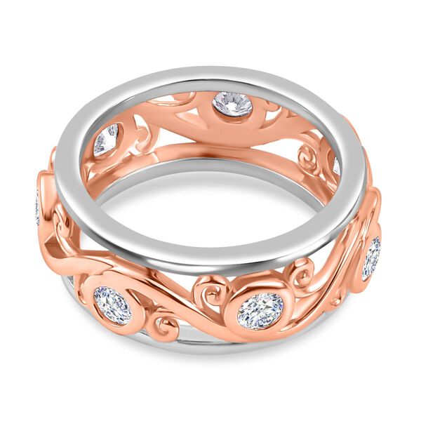 Moissanit Ring 925 Silber (Größe 18.00) ca. 0,85 ct image number 6