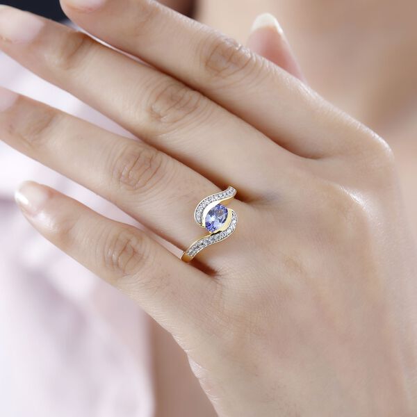 Tansanit und Zirkon Ring - 1,02 ct. image number 3