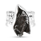 Meteorit-Ring, 925 Silber  ca. 26,40 ct image number 0