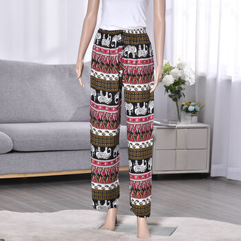 Hose f&uuml;r Damen, Rosa und schwarz