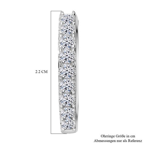 LUXURIANT DIAMOND- SI GH Labor Diamant Ohrringe, 925 Silber platiniert - 1 ct. image number 5