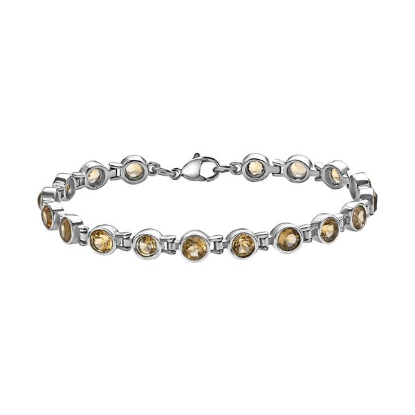 Citrin Armband ca. 19 cm Edelstahl ca. 7,70 ct. image number 0