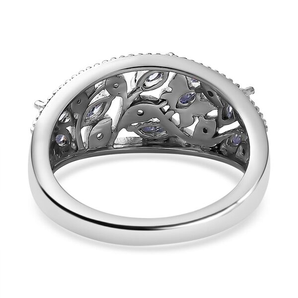 Tansanit und Zirkon Ring - 1,06 ct. image number 6