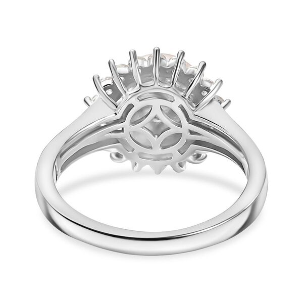 Pfirsich-Süßwasser Perle und Zirkon Ring image number 6