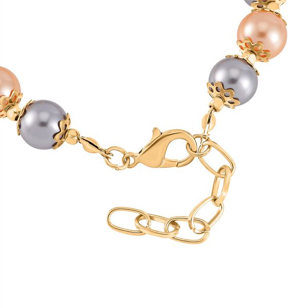 Goldene Muschelkernperle Schmuckset  Legierung vergoldet image number 8