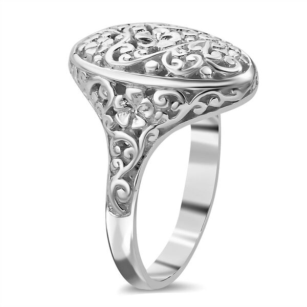 Royal Bali Kollektion - Ring mit floralem Design image number 4
