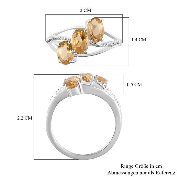 Citrin Ring, 925 Silber (Gr&ouml;&szlig;e 21.00) ca. 1,32 ct image number 7