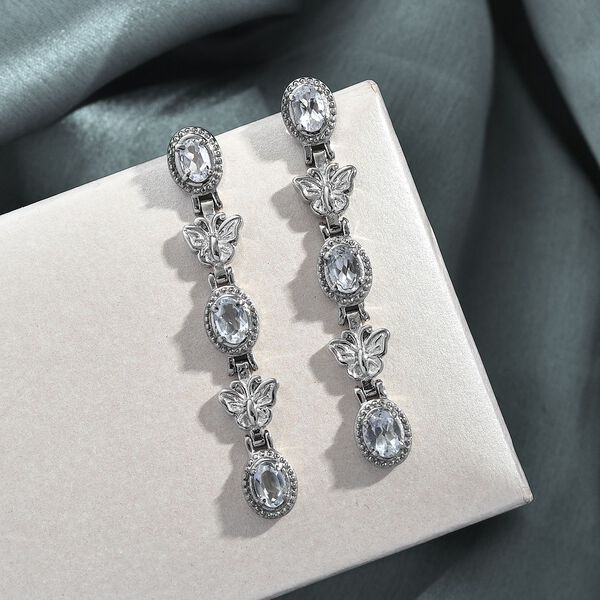 Weiße Topas Ohrringe - 3,34 ct. image number 2