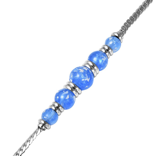 Simuliertes Opal-Armband in Silberton image number 4