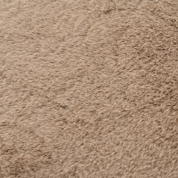 Weicher Langflor Teppich in Wolkenform mit Schaumstoffunterlage, 60x180 cm, Beige