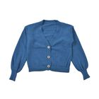 LA MAREY - Strickjacke mit Knöpfen, blau