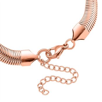 Rosa 19+5 cm Kristallarmband in Ros&eacute;goldton