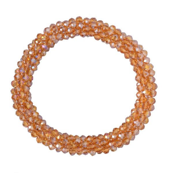 Champagner Glasperlen-Schmuckset image number 6