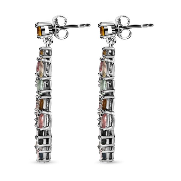 Nat&uuml;rliche Mehrfach-Turmalin und Zirkon-Ohrringe - 5,36 ct. image number 4