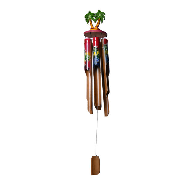 Windspiel aus Bambus mit Palmbaum image number 2