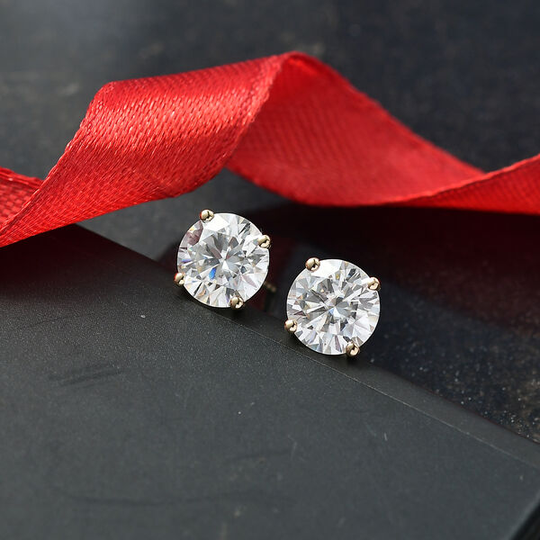 Moissanit Ohrringe in 585 Gold - 3,62 ct. image number 1