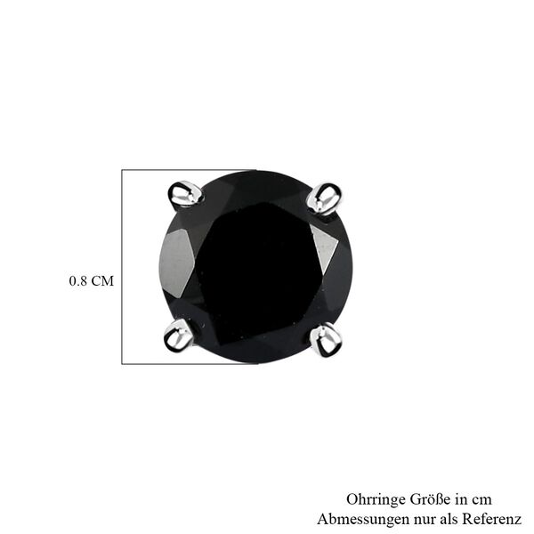 Schwarze Spinell-Ohrstecker image number 5