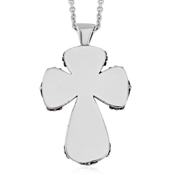 Kreuz 60cm Halskette im Murano-Stil image number 7