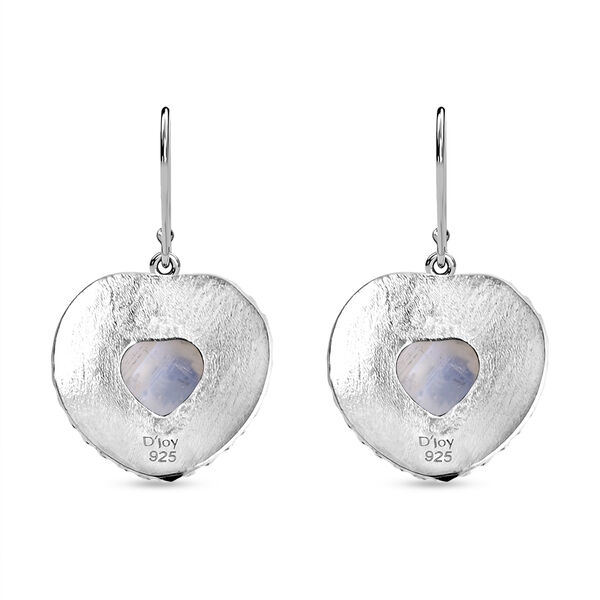 D'Joy Royal Bali Premium Regenbogen Mondstein Ohrringe 925 Silber ca. 4.04 ct image number 4