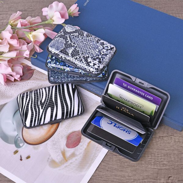 5er Set - RFID geschützte Aluminium-Kartenhüllen, einfarbig image number 3