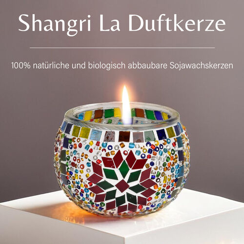 Mosaik Glass Duftkerze - Shangri La image number 0