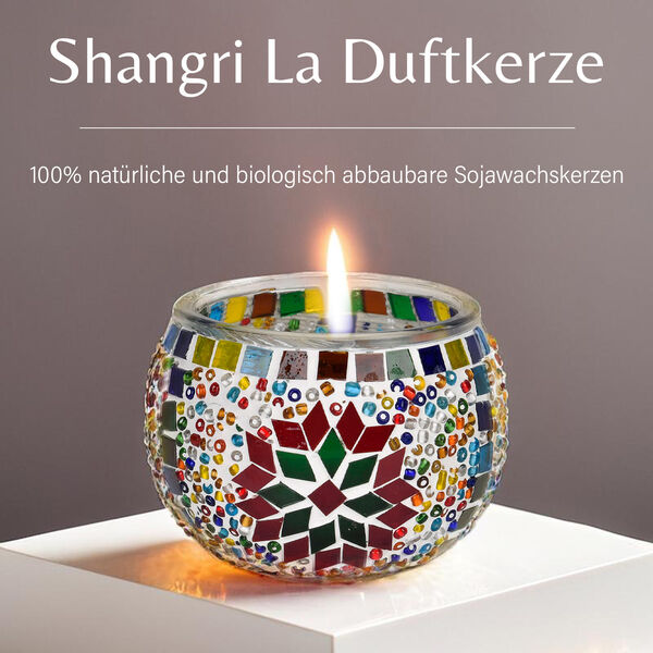 Mosaik Glass Duftkerze - Shangri La image number 1