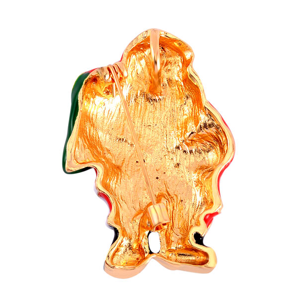 Emaillierte Brosche, Weihnachtsmann image number 3