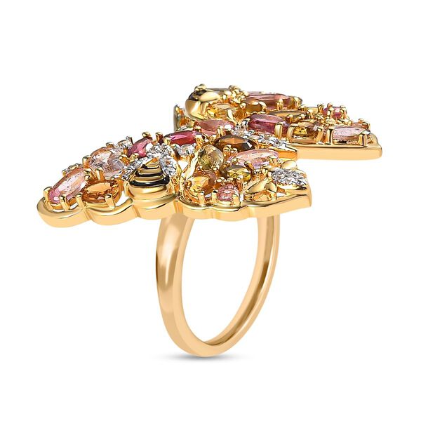 GP Trionfo Kollektion - mehrfarbiger Turmalin, Zirkon und blauer Saphir-Ring - 4,26 ct. image number 5