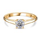 Funkelnde Königin- Moissanit Schmuckset, 925 Silber 750 Gelbgold Vermeil - 1,77 ct. image number 12