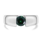 LUSTRO STELLA - Grüner Zirkonia Ring, 925 Silber rhodiniert (Größe 18.00) 1.53 ct