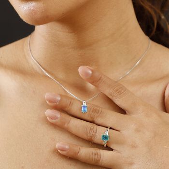 Pfau Triplett Quarz und Zirkon Schmuckset - 4,88 ct.