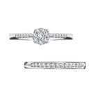 Diamant Ring 925 Silber platiniert (Größe 20.00) ca. 0,50 ct