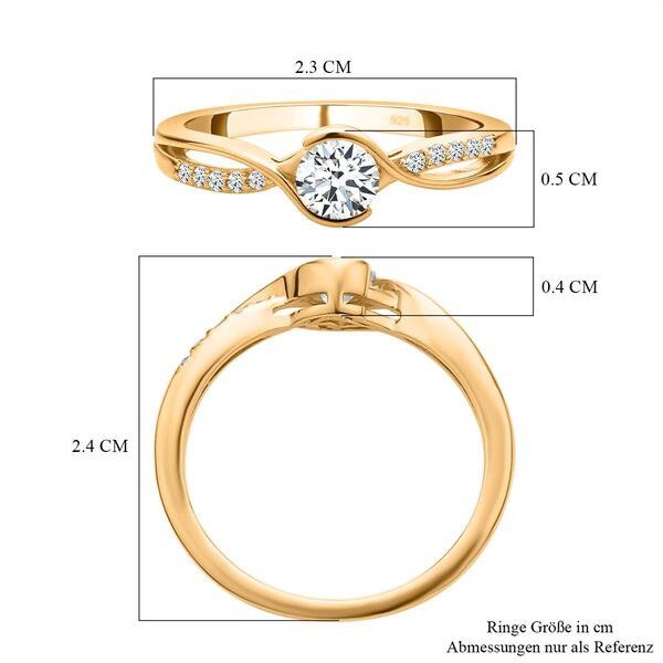 Moissanit Ring, ca. 0,52 ct image number 7
