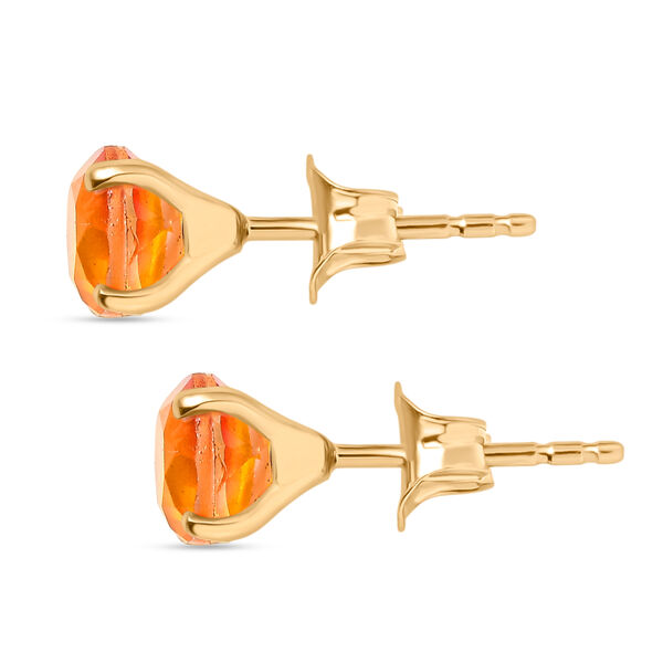 Sphaleros Quarz Ohrringe 925 Silber 750 Gelb Vergoldet ca. 2.23 ct image number 4