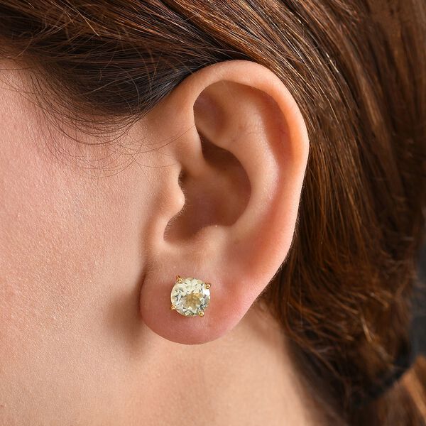 D’Joy AA Prasiolith und Zirkon Ohrringe - 5,49 ct. image number 2